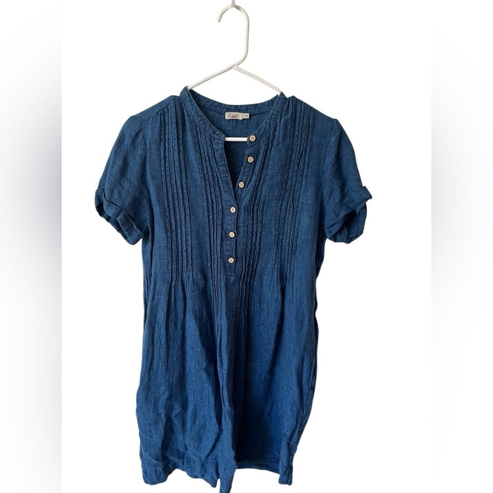 Faherty 100% Linen Gemina Dress, Size XS - Picture 6 of 12